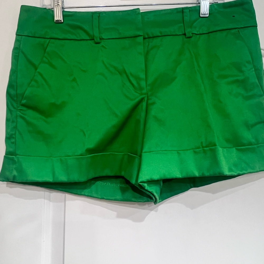 Chic High Waist Green Women's Shorts